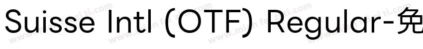 Suisse Intl (OTF) Regular字体转换